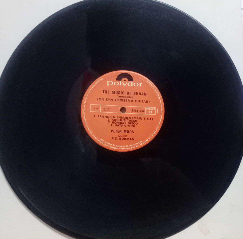 The Music Of Shaan Instrumental On Synthesiser And Guitar — instrumental LP vinyl record cover