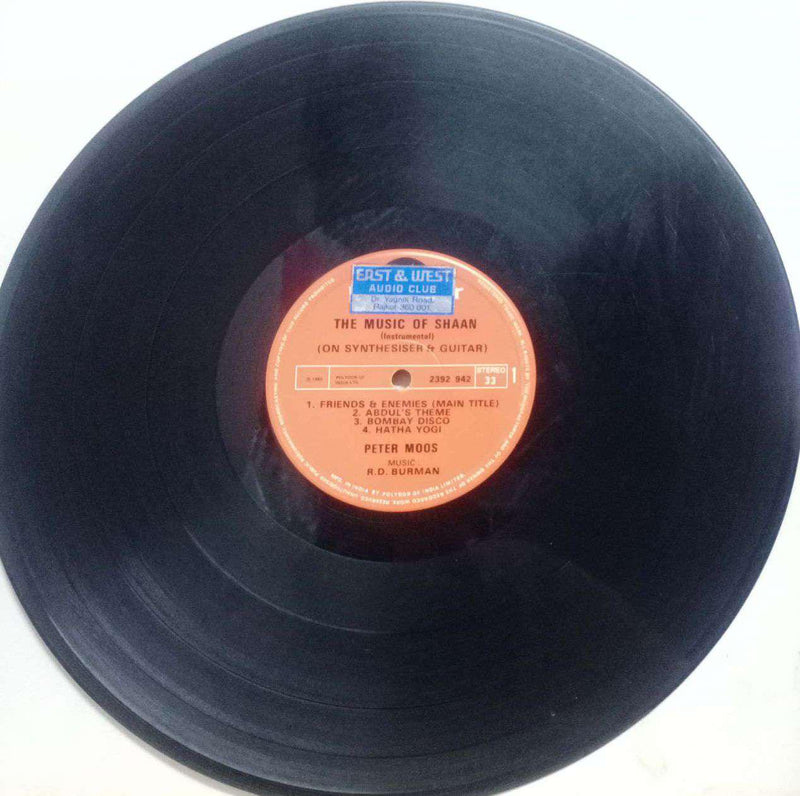 The Music Of Shaan Instrumental On Synthesiser And Guitar — instrumental LP vinyl record cover