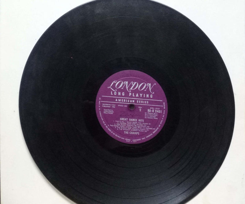 No Sleeve by Great Dance Hits The Champs — LP vinyl record cover