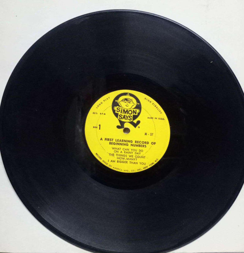 No Sleeve by A First Learning Record Of Beginning Numbers — LP vinyl record cover