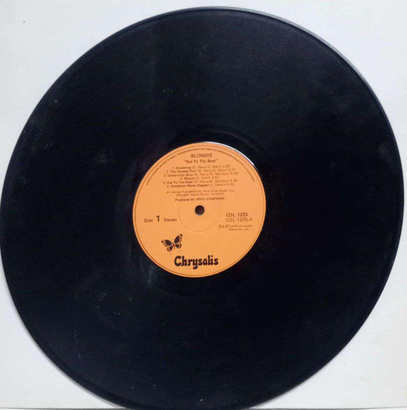 No Sleeve by Blondie Eat To The Beat — LP vinyl record cover