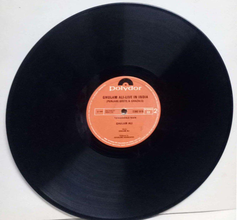 No Sleeve by Ghulam Ali-Live In India — Punjabi LP vinyl record cover