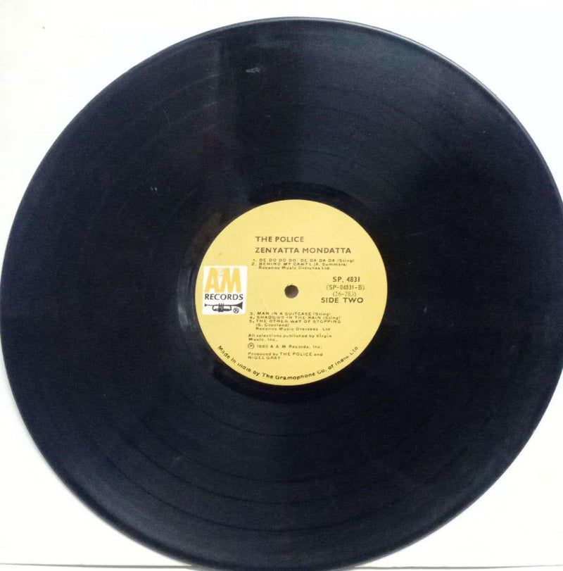 No Sleeve by The Police Zenyatta Mondatta — LP vinyl record cover