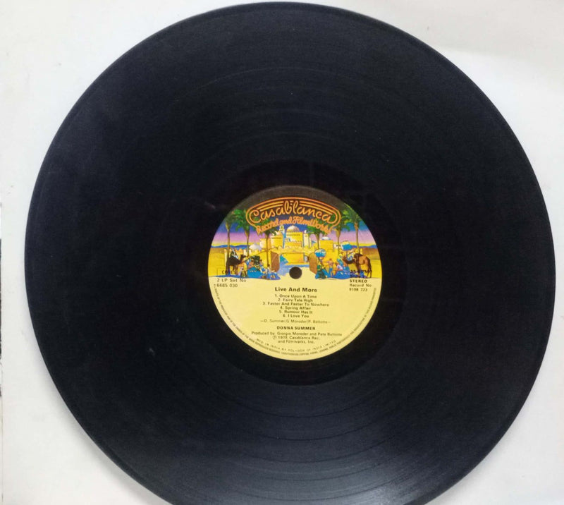 No Sleeve by Live And More Donna Summer — LP vinyl record cover