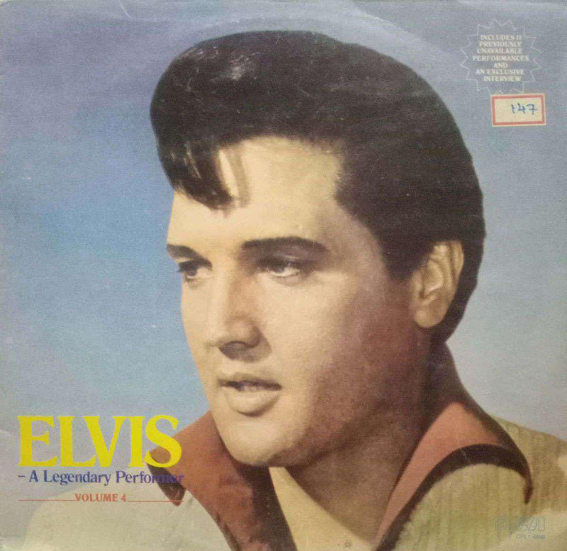 Elvis- A Legendary Performer Vol Four — LP vinyl record cover