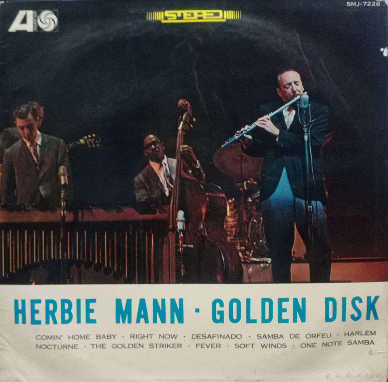 Herbie Mann Golden Disk — LP vinyl record cover