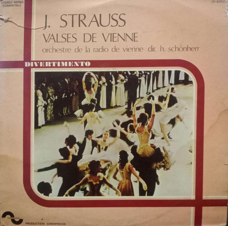 J Strauss Valses De Vienne — LP vinyl record cover