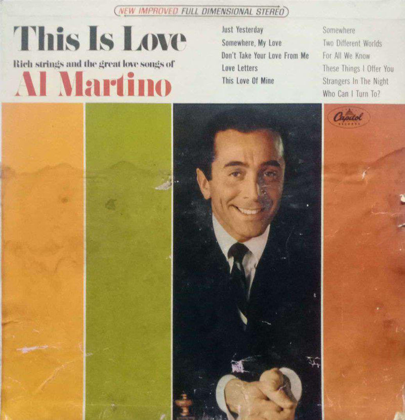 This Is Love Ai Martino — LP vinyl record cover