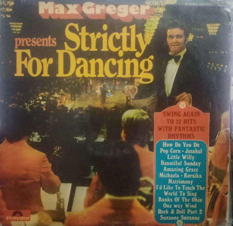 Max Greger Strictly For Dancing — LP vinyl record cover
