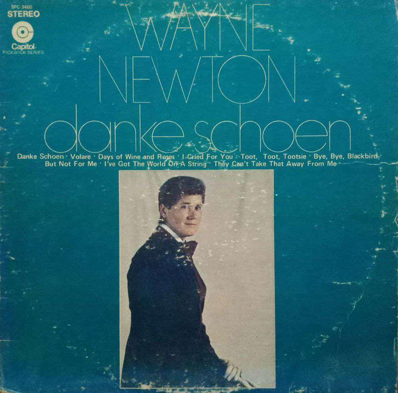 Wayne Newton Danke Schoen — LP vinyl record cover