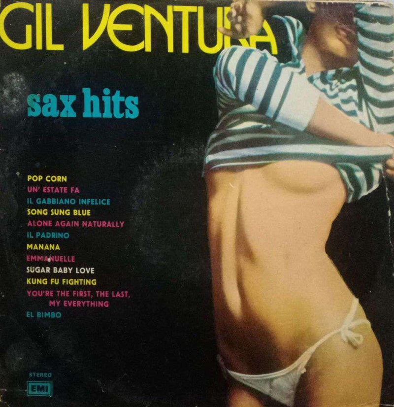 Gil Ventura Sax Hits — LP vinyl record cover