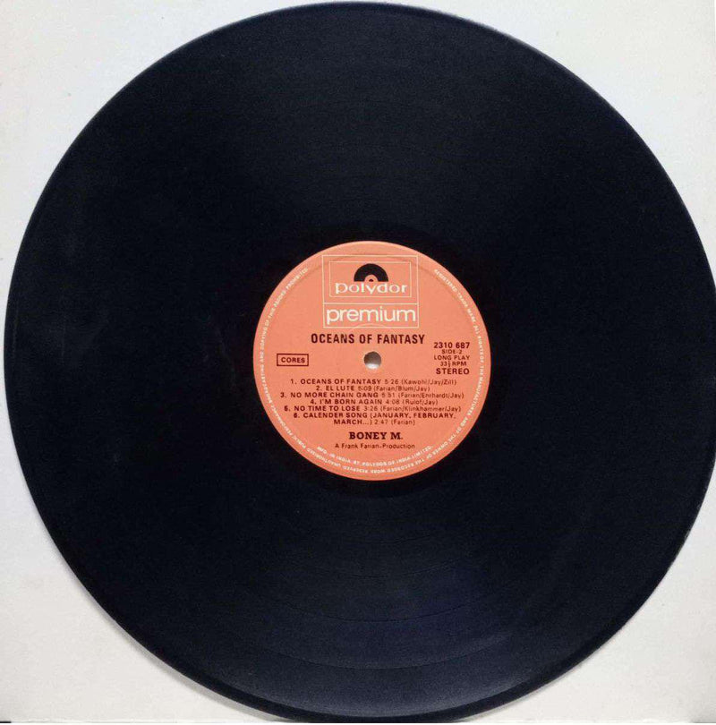 Boney M . Oceans Of Fantasy — LP vinyl record cover
