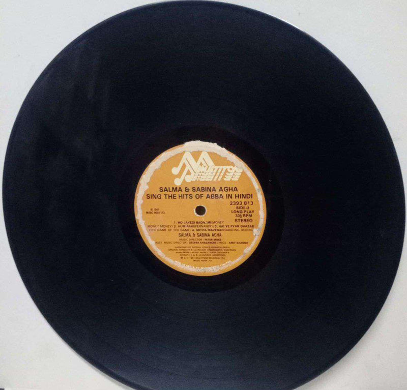 Salma And Sabina Agha Sing The Hits Of Abba In — LP vinyl record cover