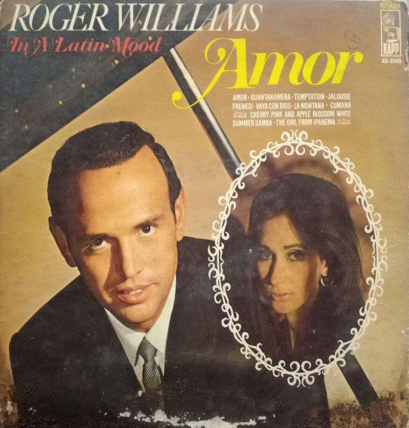 Amar Roger Williams In Latin Mood — LP vinyl record cover