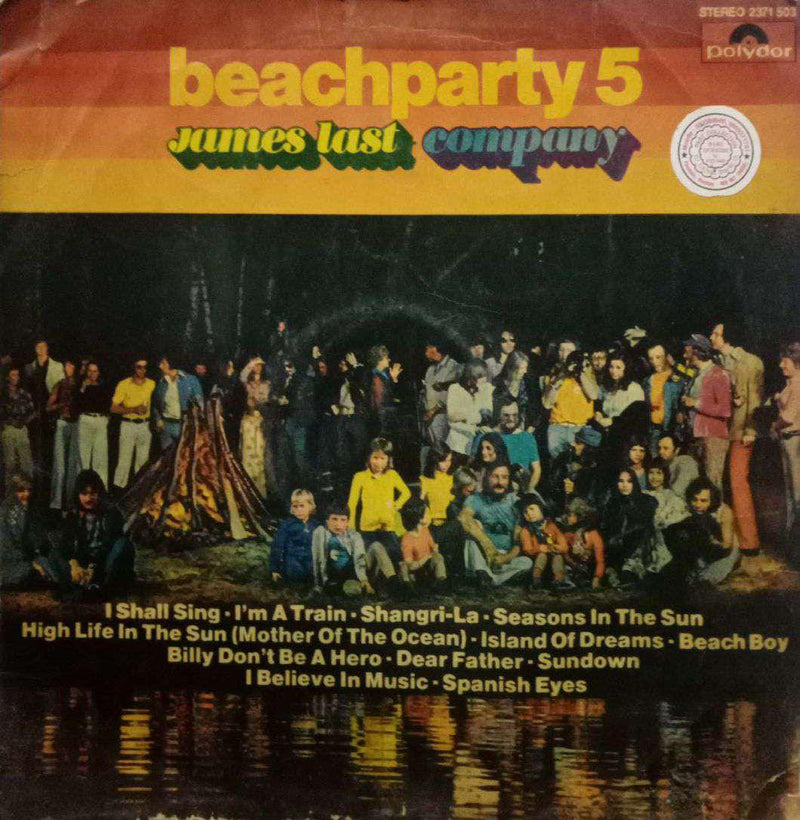 Beach Party 5 James Last Company — LP vinyl record cover