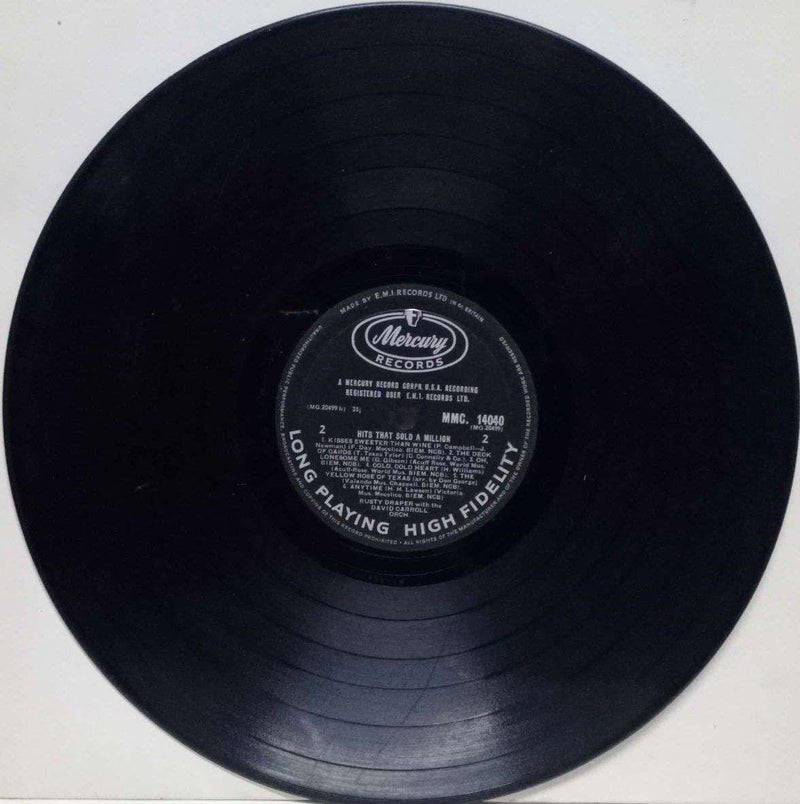 Hits That Sold A Million — LP vinyl record cover