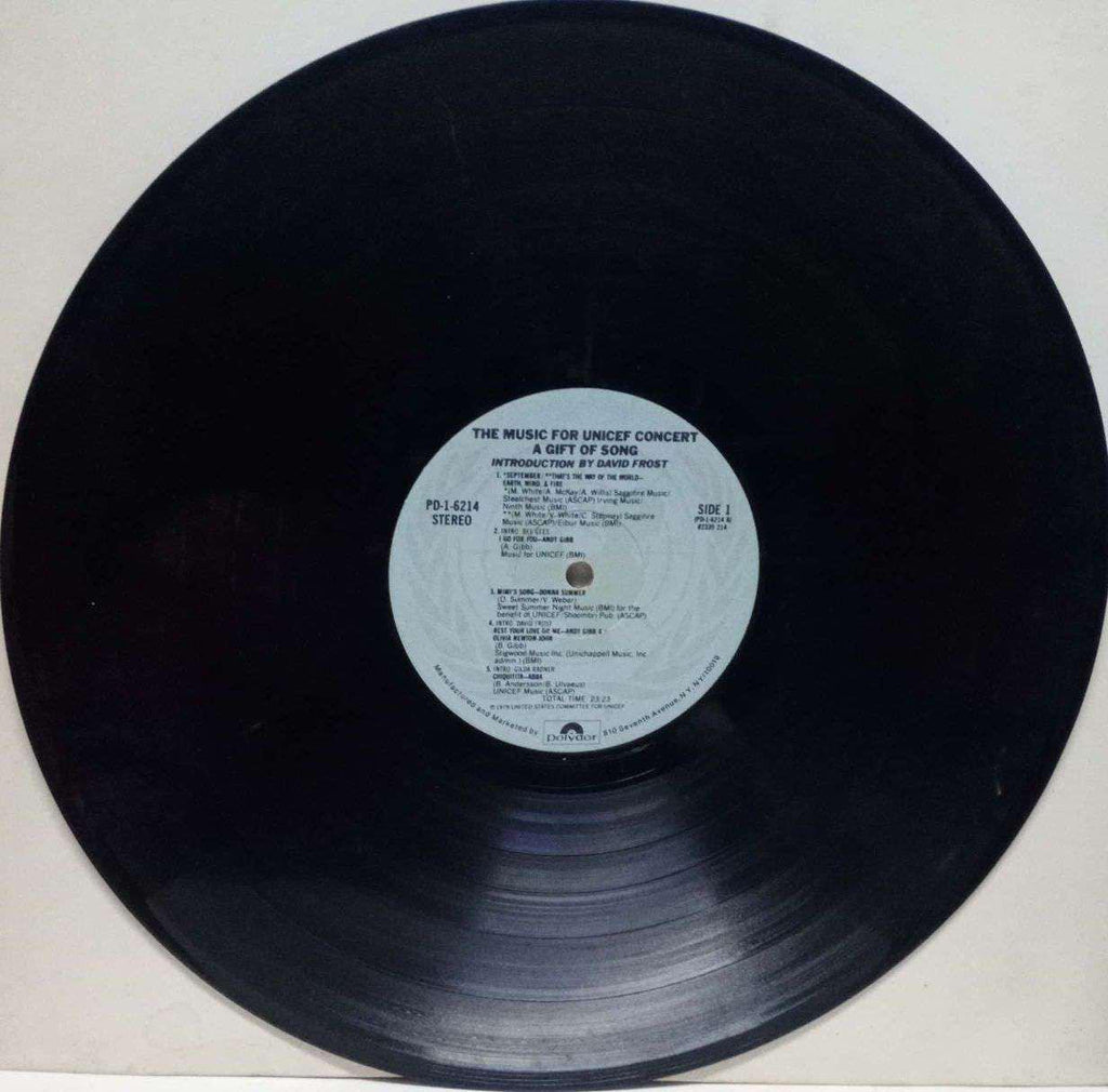 THE MUSIC FOR UNICEF CONCERT A GIFT OF SONG - ENGLISH VINYL LP