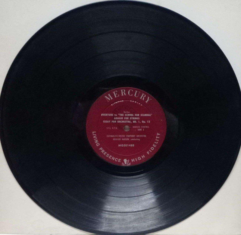 Symphony No 1 ( In One Movement ) Op.9 — LP vinyl record cover