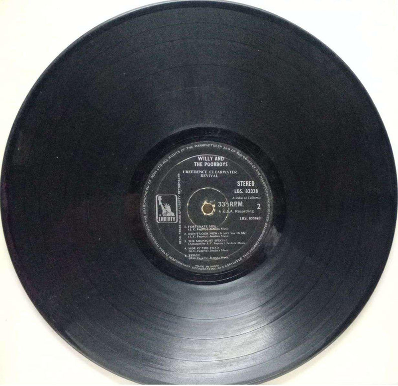 Willy And The Poorboys — LP vinyl record cover