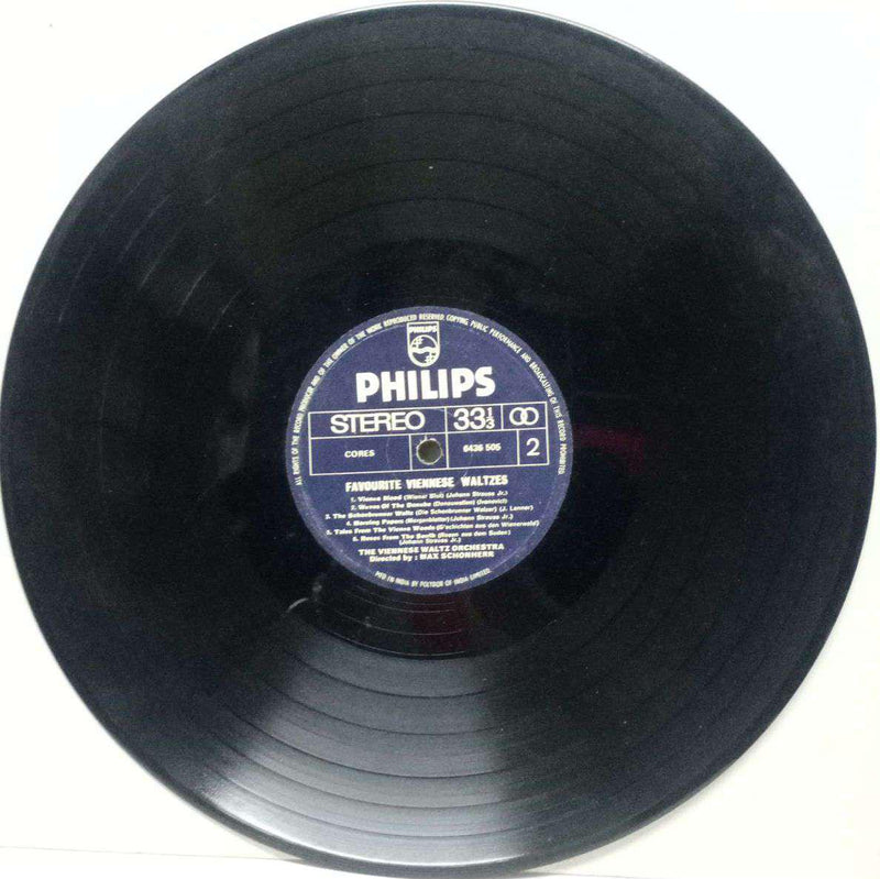 Favorite Viennese Waltzes — LP vinyl record cover