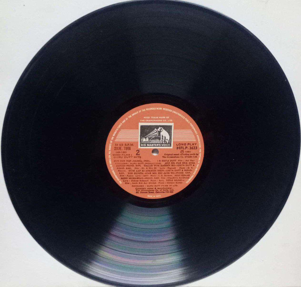 GURU DUTT HITS KAAGAZ KE PHOOL - HINDI VINYL LP