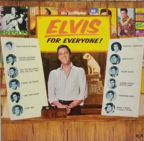 ELVIS FOR EVERYONE - ENGLISH VINYL LP