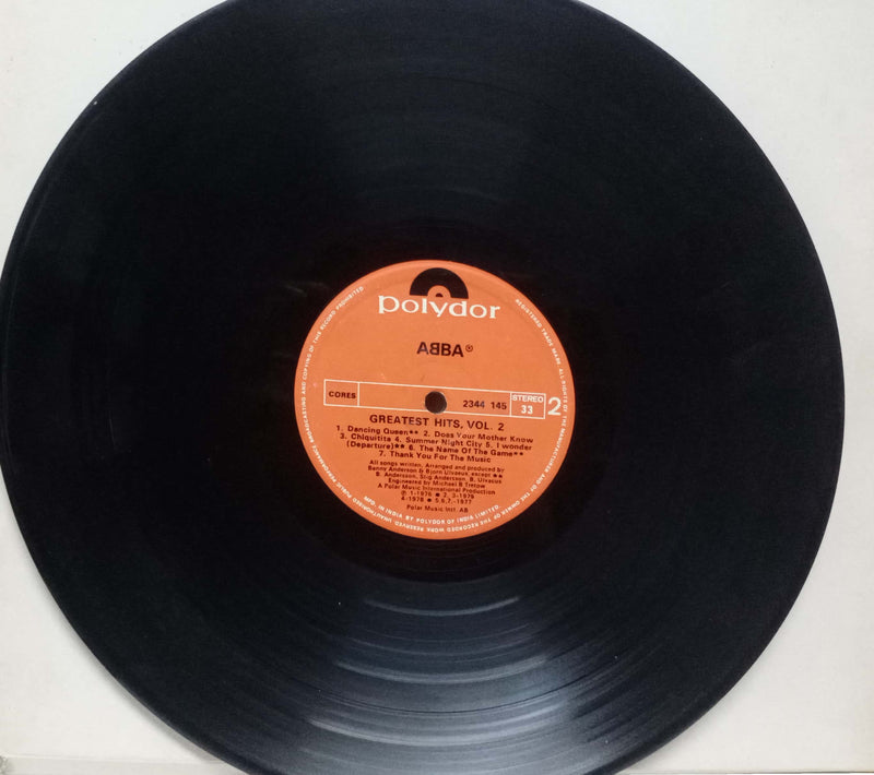 Abba Greatest Hits Vol.2 — LP vinyl record cover