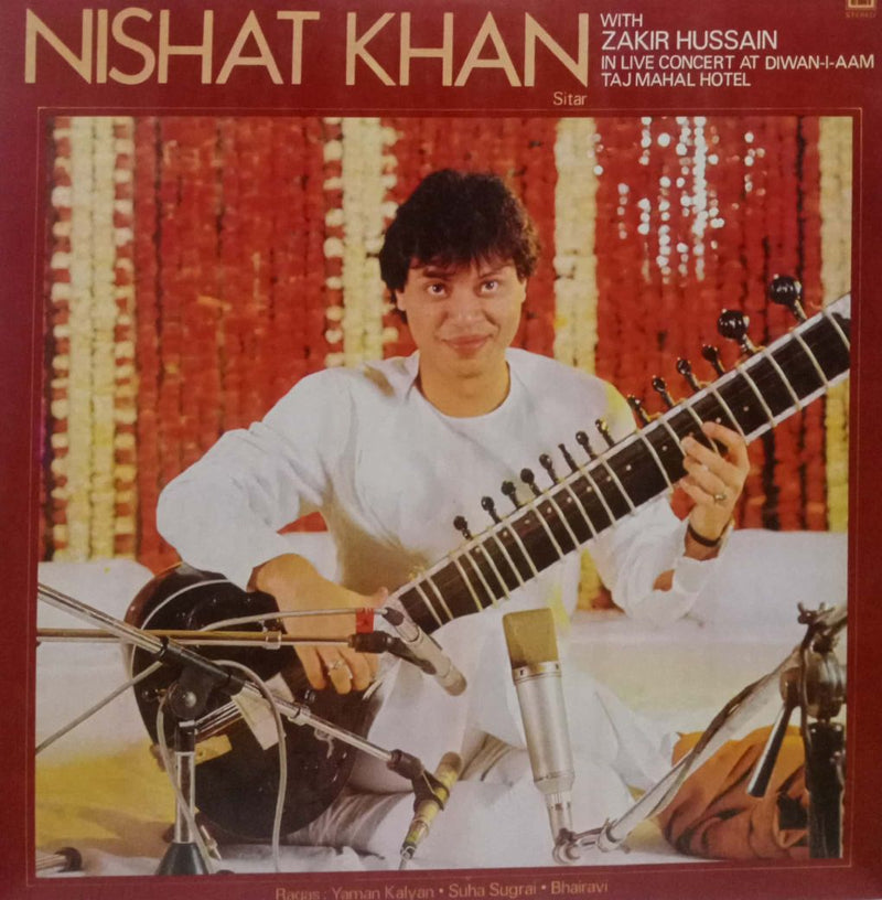 Nishat Khan With Zakir Hussain — instrumental LP vinyl record cover