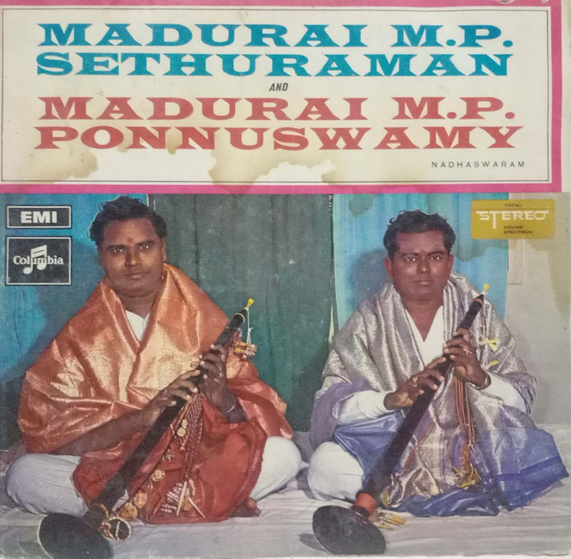 Madurai M.P. Sethuraman Madurai M.P.Ponnuswamy — LP vinyl record cover