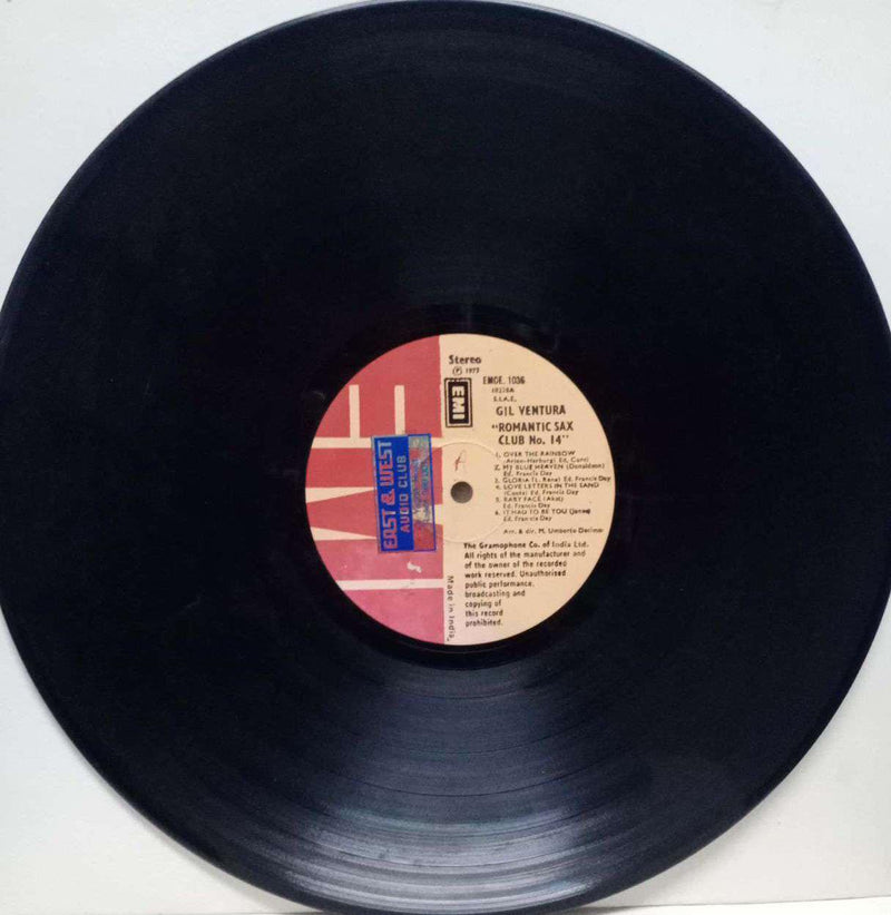 Gil Ventura Romantic Sax Club No 14 — LP vinyl record cover