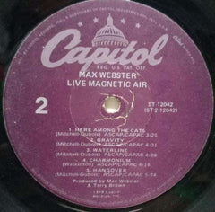 MAX WEBSTER LIVE MAGNETIC AIR - VINYL LP