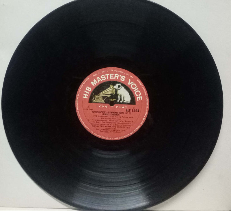 Scheherazade Symphonic Suite Op 35 — LP vinyl record cover