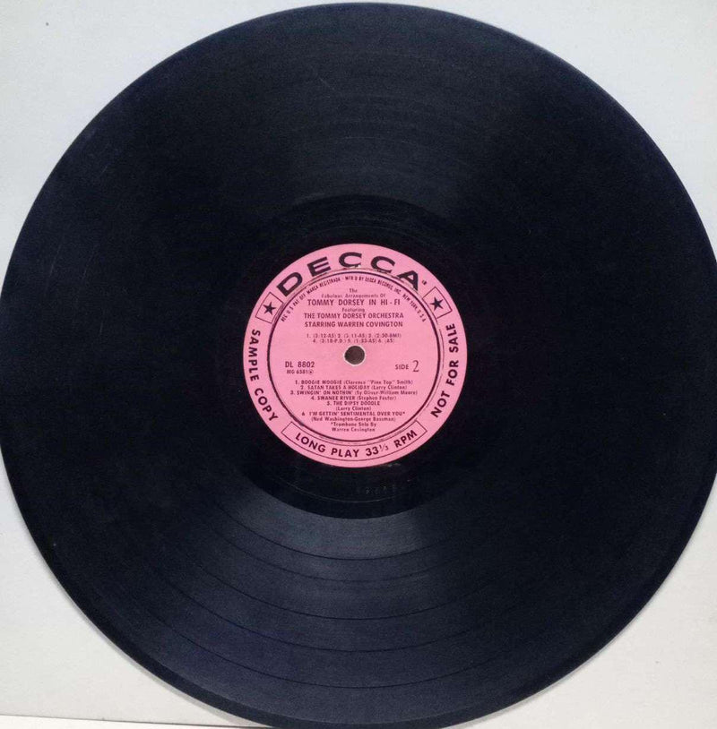 Tommy Drsey In Hi Fi — LP vinyl record cover