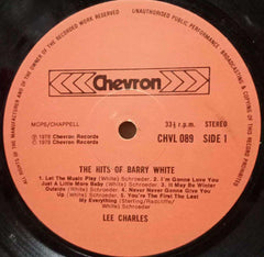 THE HITS OF BARRY WHITE - ENGLISH VINYL LP