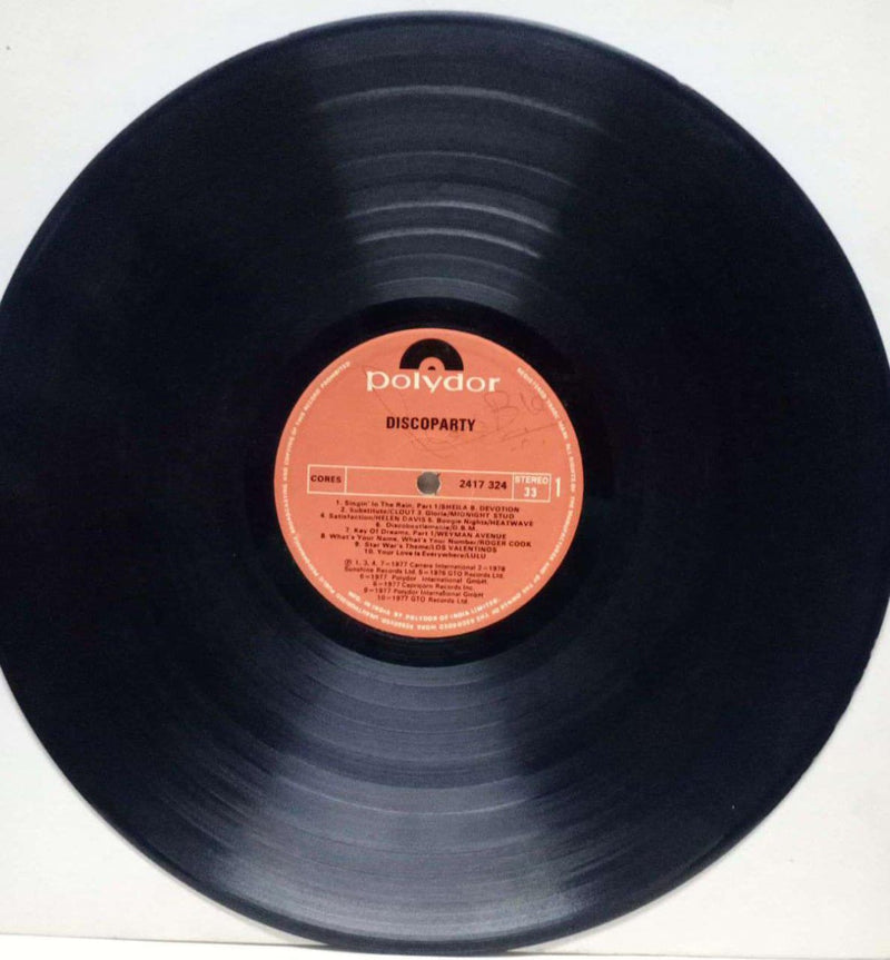 Discoparty — disco LP vinyl record cover
