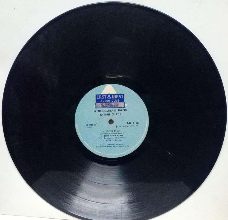 Afro Cuban Band Rhythm Of Life — LP vinyl record cover