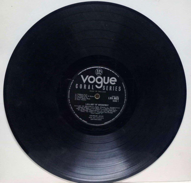 Vityl by Lullaby Of Broadway — LP vinyl record cover