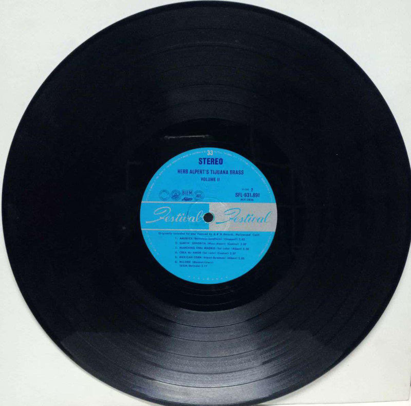 Herb Alpert'S Tijuana Brass Vol 2 — LP vinyl record cover