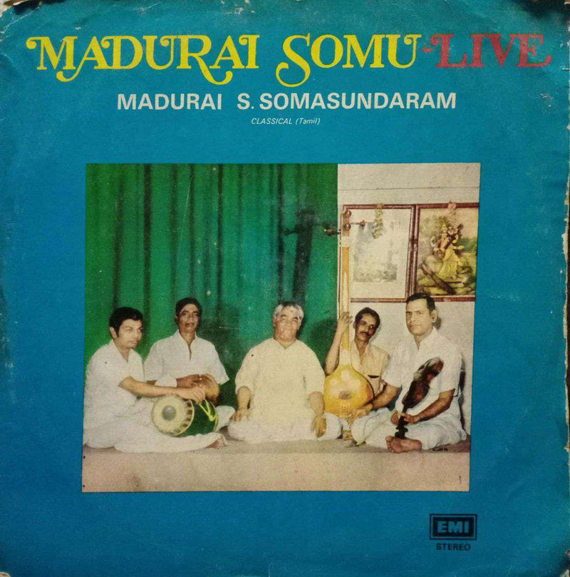 Madurai Somu Live — Tamil LP vinyl record cover