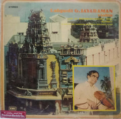 LALGUDI G. JAYARAMAN VIOLIN LIVE AT SHANMUKHANANDA HALL BOMBAY - VINYL LP