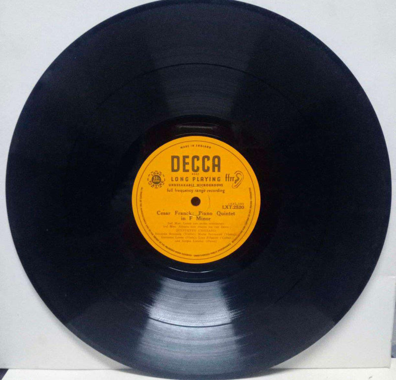 Cesar Franck Piano Quintet In F Minor — LP vinyl record cover