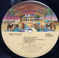 LIVE AND MORE DONNA SUMMER - ENGLISH VINYL LP