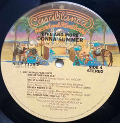 LIVE AND MORE DONNA SUMMER - ENGLISH VINYL LP