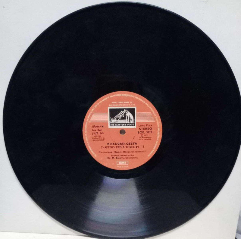 And Sanskrit by Bhagvad Geeta — LP vinyl record cover