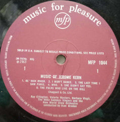 MUSIC OF JEROME KERN - ENGLISH VINYL LP