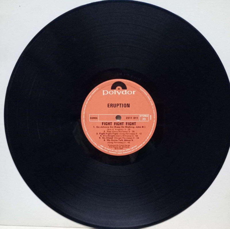 Eruption Fight Fight Fight — LP vinyl record cover