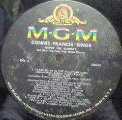 CONNIE FRANCIS SINGS NEVER ON SUNDAY - ENGLISH VINYL LP