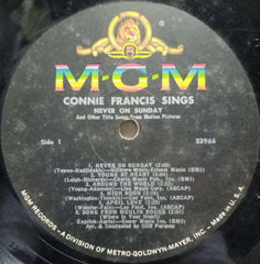 CONNIE FRANCIS SINGS NEVER ON SUNDAY - ENGLISH VINYL LP