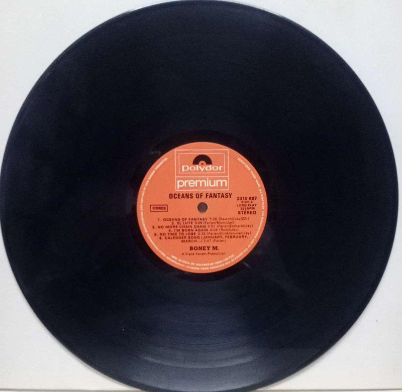 Boney M Oceans Of Fantasy — LP vinyl record cover