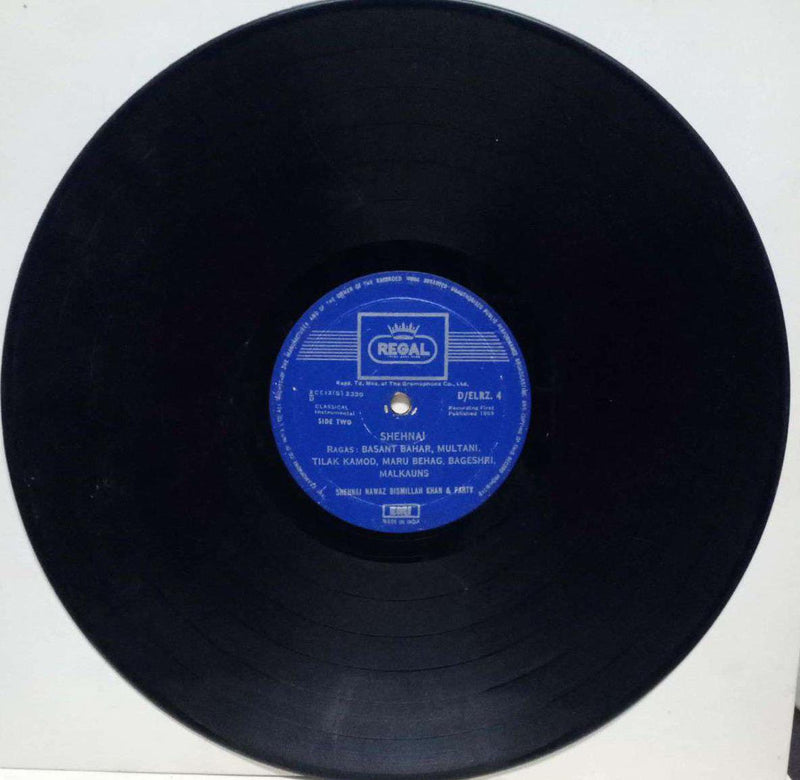 Shehnai — Indian classical LP vinyl record cover